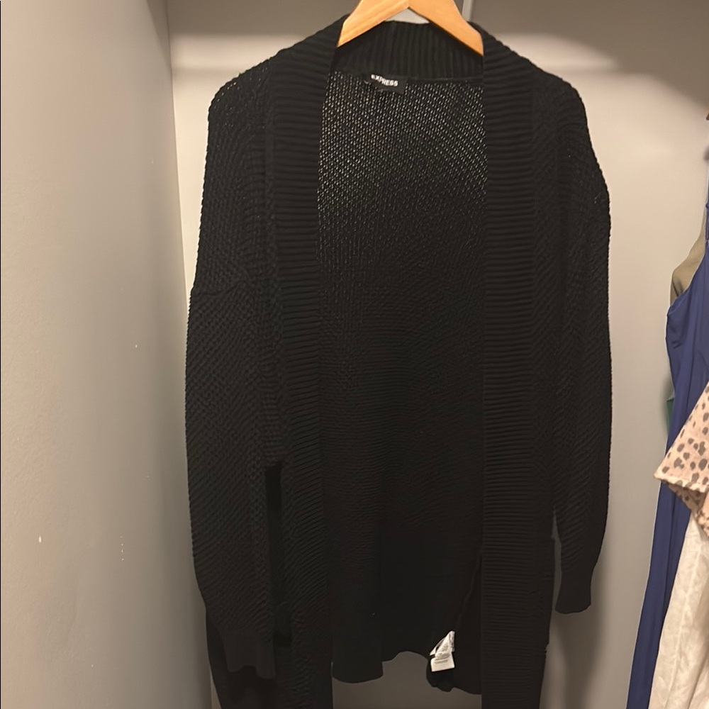 Express Black Cardigan Sweater